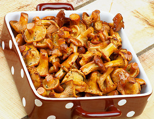 Image showing Roasted Chanterelles