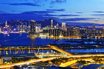 Image showing kowloon night