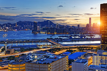 Image showing kowloon night