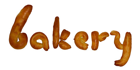 Image showing Bakery baked word