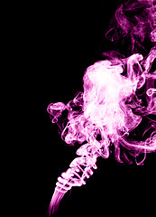 Image showing Pink smoke