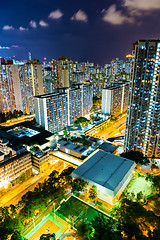 Image showing Hong Kong city at nght