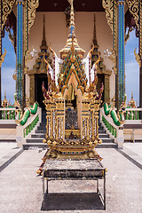 Image showing Buddhist pagoda. Temple complex Wat Plai Laem on Samui island