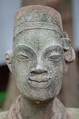 Image showing statues in  modern luxury hotel, Samui, Thailand