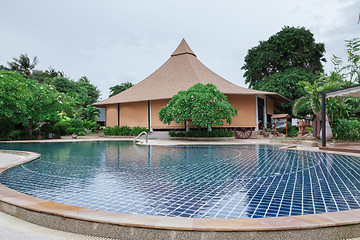 Image showing Swimming pool at modern luxury hotel, Samui, Thailand