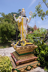 Image showing Buddhist pagoda. Temple complex Wat Plai Laem on Samui island