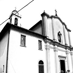 Image showing old architecture in italy europe milan religion and sunlight