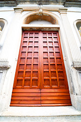 Image showing wall door in italy  