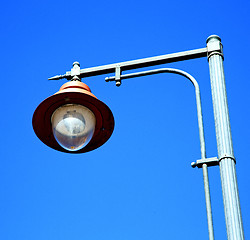 Image showing  street lamp in morocco africa old lantern   the outdoors and sk