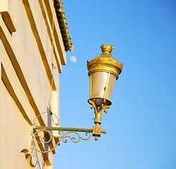 Image showing  street lamp in morocco africa old lantern   the outdoors and de