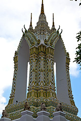 Image showing  thailand asia   in  bangkok rain  temple abstract leaf     mosa