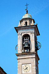 Image showing monument  clock tower in  europe  bell