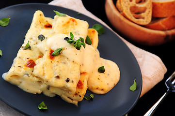 Image showing Cannelloni pasta