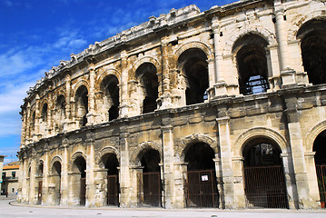 Image showing Roman arena in Nimes France