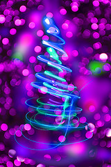 Image showing christmas tree as nice background