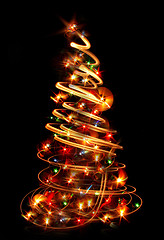 Image showing xmas tree in the dark\r\n