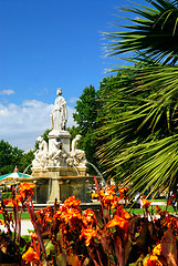 Image showing City park in Nimes France