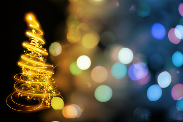 Image showing christmas tree as nice background