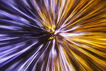 Image showing abstract christmas lights explosion