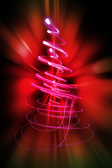 Image showing christmas tree in red