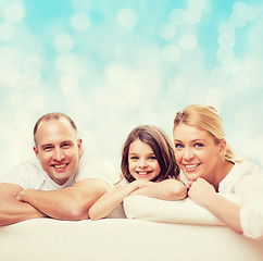 Image showing happy family at home