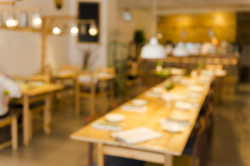 Image showing Blurred image of a restaurant