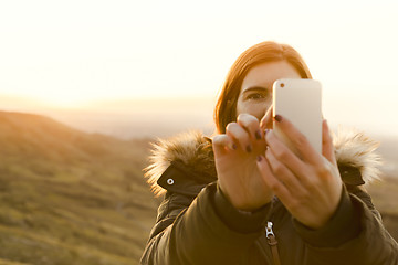 Image showing Winter look Selfie 