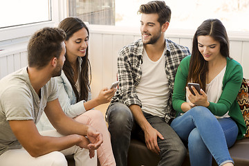 Image showing Friends meeting at the coffee shop