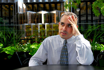 Image showing Businessman frustrated