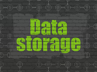 Image showing Data concept: Data Storage on wall background