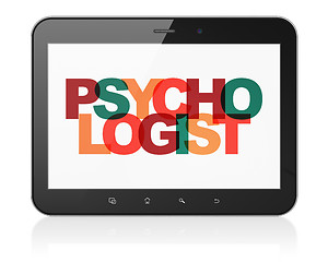 Image showing Healthcare concept: Tablet Computer with Psychologist on  display