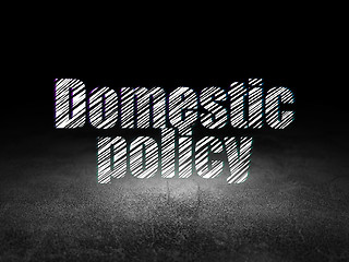 Image showing Political concept: Domestic Policy in grunge dark room