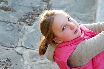 Image showing Girl portrait outdoor