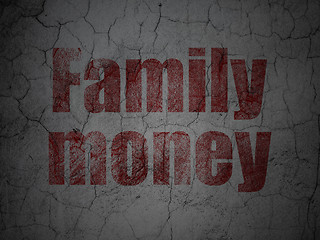 Image showing Banking concept: Family Money on grunge wall background