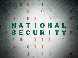 Image showing Security concept: National Security on Digital Paper background