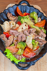 Image showing meat with vegetables