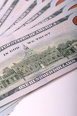 Image showing Hundred Dollar Bills for background