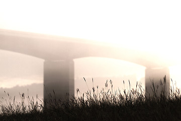 Image showing Viaduct at sunrise