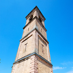 Image showing monument  clock tower in italy europe old  stone and bell