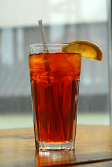 Image showing Lemon iced tea