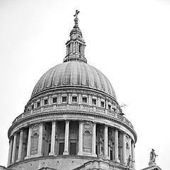 Image showing st paul cathedral in london england old construction and religio