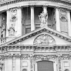 Image showing st paul cathedral in london england old construction and religio