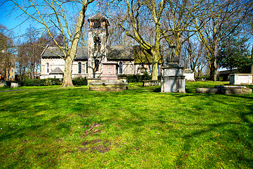 Image showing in cemetery        history