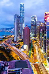 Image showing Hong Kong at night