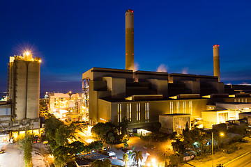 Image showing Cement factory at Hong Kong