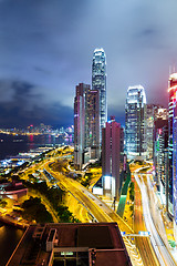 Image showing Hong Kong building at night