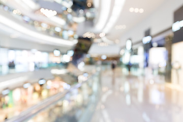 Image showing Blurred shopping mall background