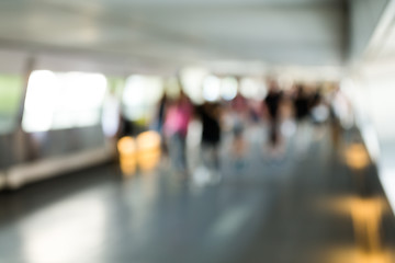 Image showing Bokeh view of commercial district background