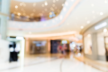 Image showing Blurred shopping mall background