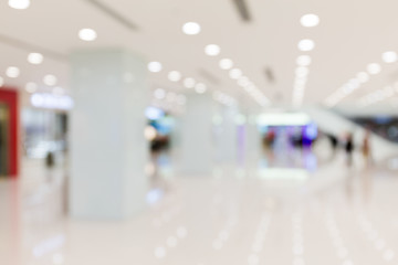 Image showing Shopping plaza blur background